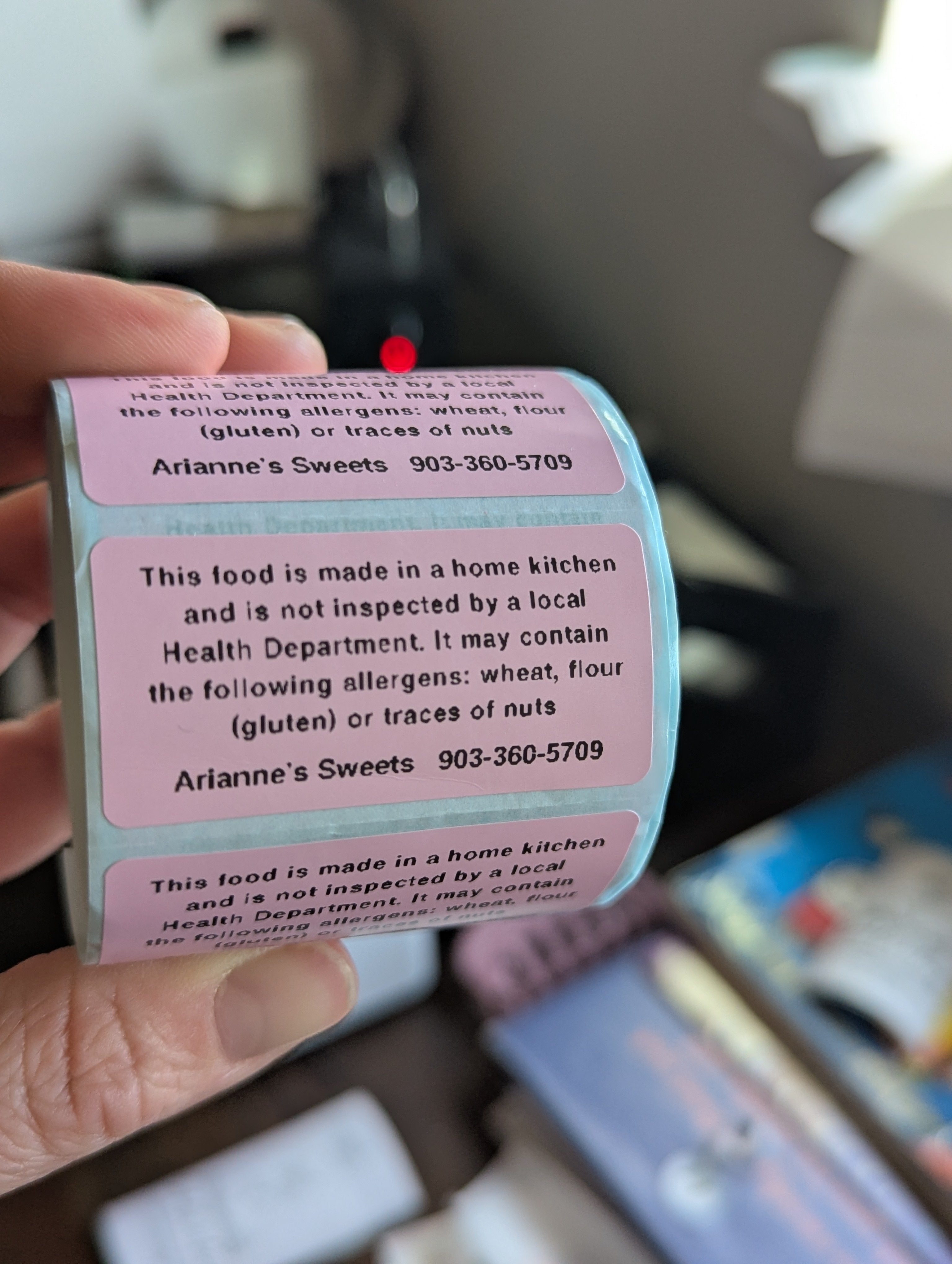 Food Cottage Disclaimer and Allergens Notice